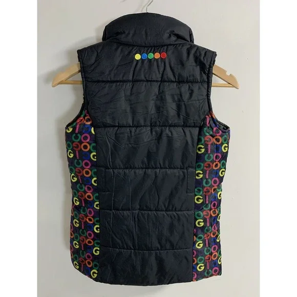 COOGI Puffer Vest Women's M 8-10 Sleeveless With Pockets Multicolor Retro Y2K - Picture 3 of 9